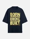 Men Oversized Classic Navy Blue Tee