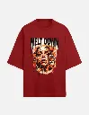 Men Oversized Classic Red  Tee