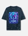 Men Oversized Classic Navy Blue Tee