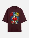Men Oversized Classic Maroon Tee