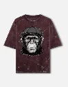 Men Oversized Red Classic Tee