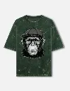 Men Overiszed Classic Green Tee