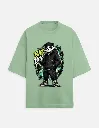 Men Oversized Green Classic Tee