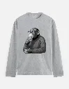 Men Classic Grey Full Sleeve Tee