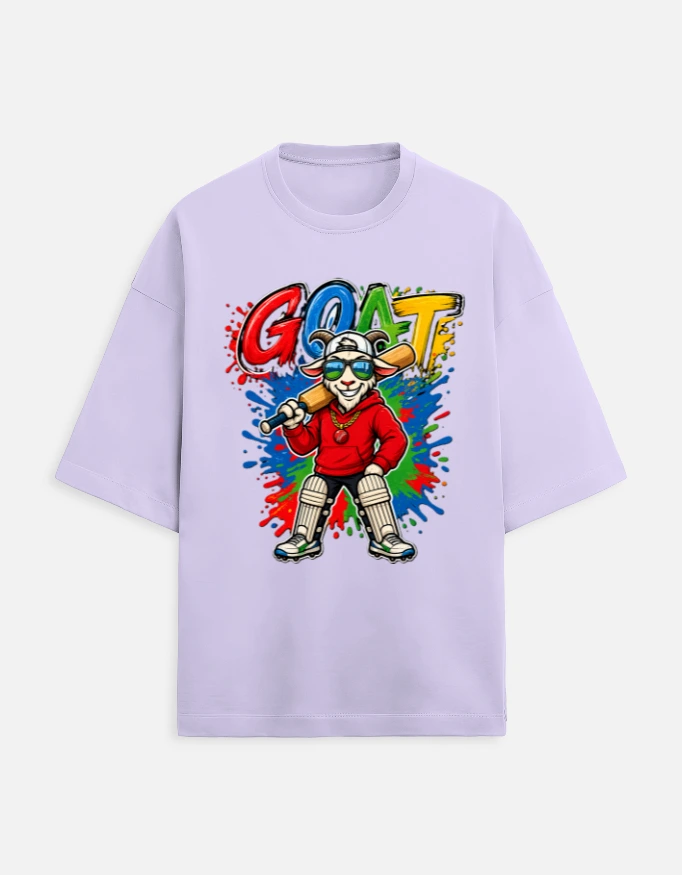 Men  Oversized Classic  Lavender Tee (Medium)