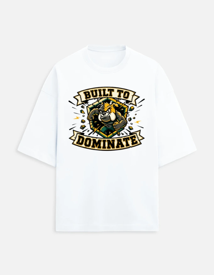 Men Oversize Classic White Tee (Medium)