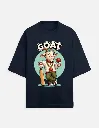 Men Oversized Classic Navy Blue Tee