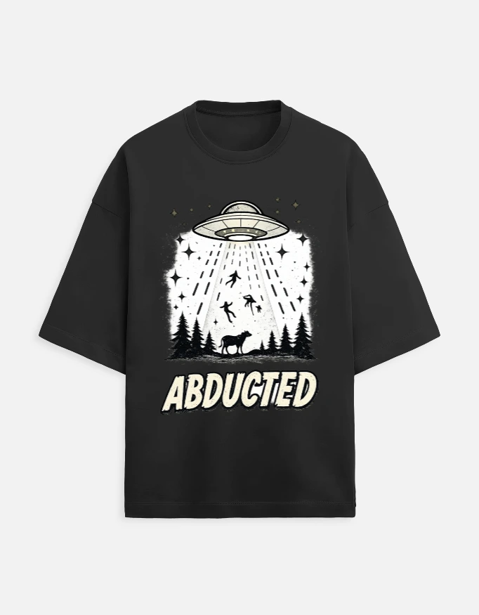 Men Oversized Black Classic Tee (Medium)